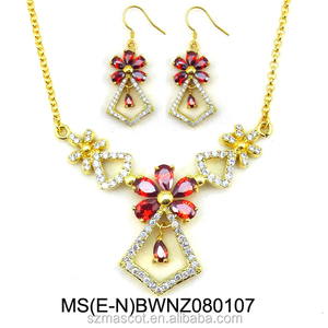 New products dubai oro wedding bisuteria diseños moti conjunto de joyas de china fabricante - Product Image 1