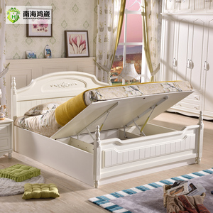 Cina All'ingrosso Mobili Bianchi Moderni In Legno Singoli Bambini <span class=keywords><strong>Letto</strong></span> <span class=keywords><strong>con</strong></span> bagagli - Product Image 3