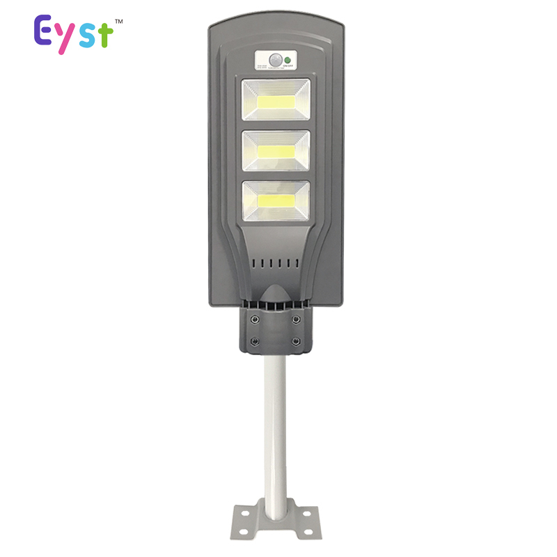 Montaje en poste sensor de movimiento integrado 60 W energía solar luz de la calle
