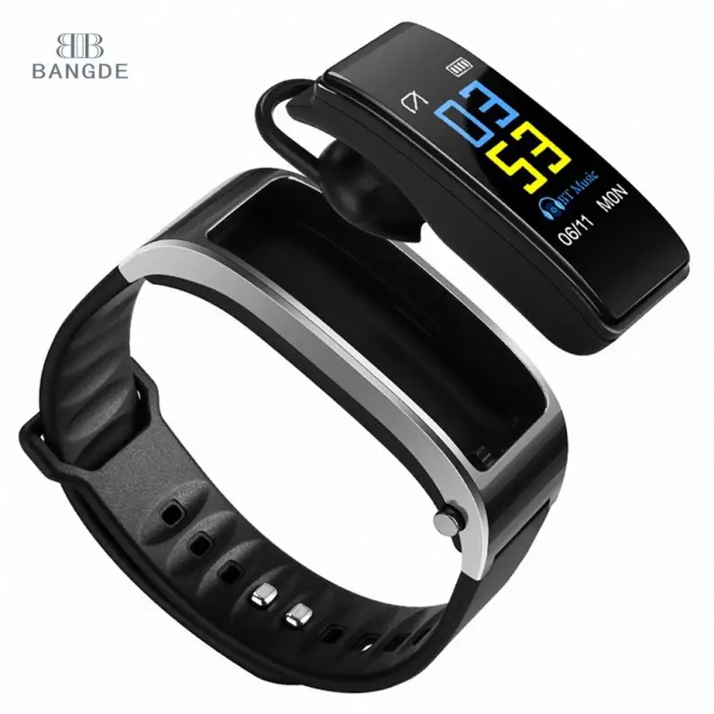 Y3 Color Screen Smart Band Bracelet Heart Rate Monitor Passometer Fitness Tracker Headset Talk Wristband