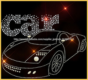 diseño de coche de la boda adorno caliente del arreglo, adorno transferencia animales rhinestone caliente del arreglo - Product Image 1
