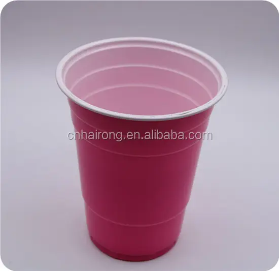 16Oz Wegwerp Plastic Roze Cup