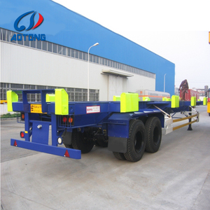Port Digunakan <span class=keywords><strong>Trailer</strong></span> Sasis Kontainer 20FT 40FT 45FT Bom Gerobak Terminal - Product Image 4