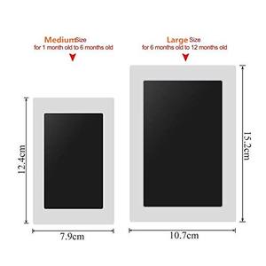 Kit d'empreintes digitales et <span class=keywords><strong>de</strong></span> mains pour bébé Clean-Touch <span class=keywords><strong>2023</strong></span>, 2 utilisations, cadeaux souvenirs pour bébé sans désordre, encre noire Extra Large 4x6 pouces, 2 paquets - Product Image 3