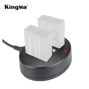 ที่ชาร์จแบตเตอรี่คู่ KingMa สำหรับแบตเตอรี่ LP-E12 สำหรับกล้อง Canon <span class=keywords><strong>EOS</strong></span> M M2 <span class=keywords><strong>M10</strong></span> 100D Kiss X7 Rebel SL1 กล้องดิจิตอล - Product Image 4