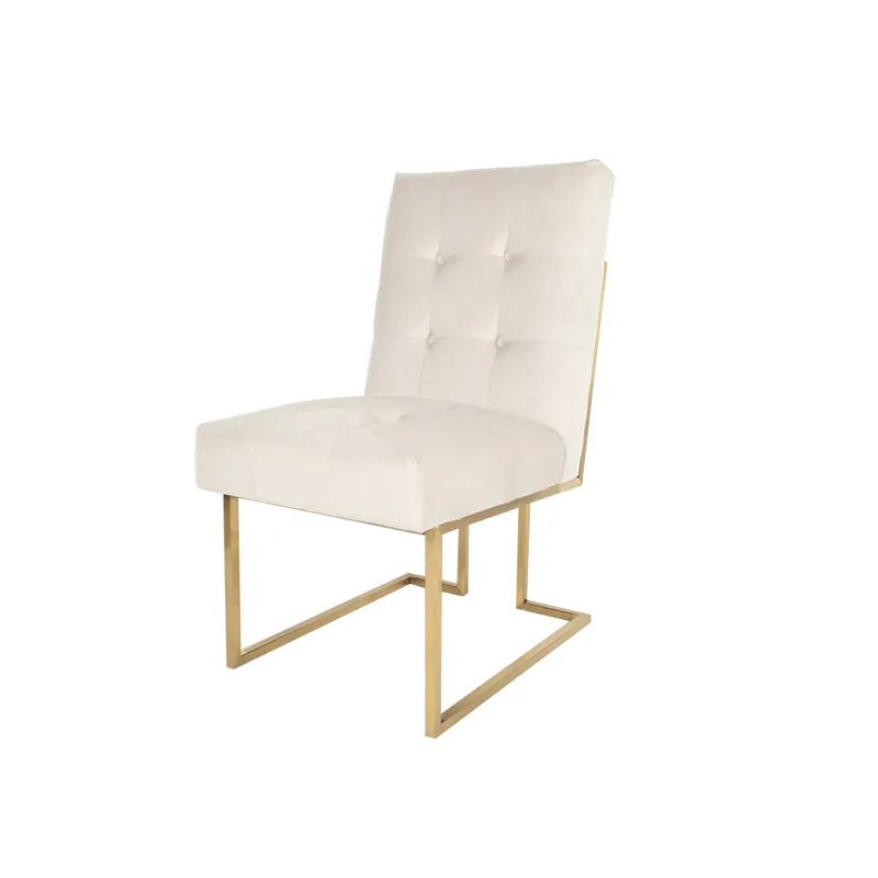 Hoje novos produtos Marfim cadeira de sala de estar nova cadeira do lazer francês bronze veludo cadeira de jantar