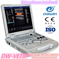 Échographe vétérinaire Doppler couleur portable pour ordinateur portable, fabriqué en Chine & Échographe portable DW-VET8P