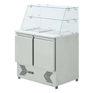 Refrigerador de Ensaladas de Sobremesa de 3 Puertas para Comida Rápida de Temperatura Única, Refrigerador para Preparación de Sándwiches, Elegante y Conveniente - Product Image 5