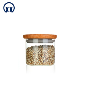 1100 ML hermético tarro de <span class=keywords><strong>cristal</strong></span> de caramelo con la tapa de bambú para alimentos - Product Image 4