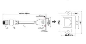 0,3 м до 5 м RJ45 штекер-гнездовой винт Ethernet LAN сетевой Удлинительный кабель шнур (0,3 м/0,5 м/0,6 м/1 м/1,5 м/2 м/3 м/5 м И т. Д.) - Product Image 2