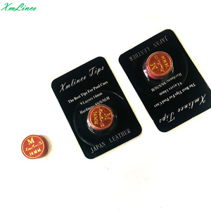 Tùy chỉnh chất lượng cao 14mm 10 lớp vừa xmlinco Burgundy bi-a Cue Mẹo - Product Image 4