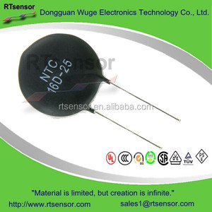 NTC <span class=keywords><strong>16D</strong></span>-25 Mạch Bảo Vệ Điện Thermistors 16Ohms 6Amp 25Mm - Product Image 1