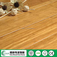 Haute qualité solide carbonisé strand tissé bambou et bambou plancher fabriqué en Chine
