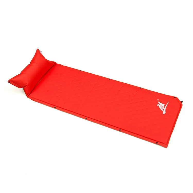 Waterproof outdoor self inflating lounge beach mat with pillow, foam sleeping pad, sleeping pad with pillow