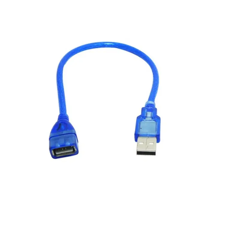 Câble d'extension USB 0.3 mâle vers femelle, bleu, 10/2.0 m, cordon adaptateur