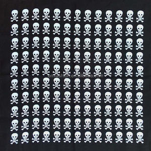 Nuovo Design 12 ps/Bag bandane Hip Hop stampate con <span class=keywords><strong>teschio</strong></span> nero accessorio multifunzionale in cotone 100% per uso esterno - Product Image 3