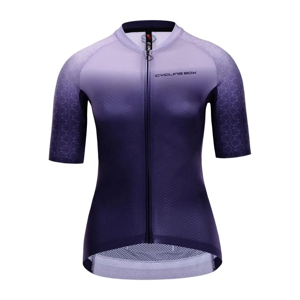 Light Weight Italy MITI Fabric Professional Fit Short Sleeve Cycling Jersey Women