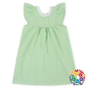 2024 nuevo bebé Seersucker tela 2 años Niña vestido 14 años niña <span class=keywords><strong>sin</strong></span> vestido/<span class=keywords><strong>ropa</strong></span> para niños vestido de niña - Product Image 3