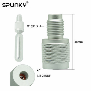 Adaptador <span class=keywords><strong>de</strong></span> Cartucho <span class=keywords><strong>de</strong></span> CO2 para <span class=keywords><strong>Paintball</strong></span>, Convierte 3/8-24UNF o 5/8-18UNF a Rosca <span class=keywords><strong>de</strong></span> Botella <span class=keywords><strong>de</strong></span> 88g - Product Image 5