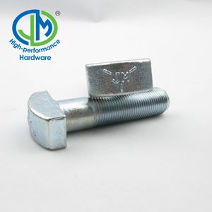 Perno de Cabeza en T con Cabeza de Martillo, Grado ISO 10.9, Galvanizado con Tornillo - Product Image 4