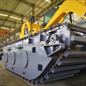 ขายร้อนสะเทินน้ำสะเทินบก Floating Excavator ช่วงล่าง <span class=keywords><strong>Pontoon</strong></span> GET80H สำหรับ Crawler Excavator 8T-10T - Product Image 2