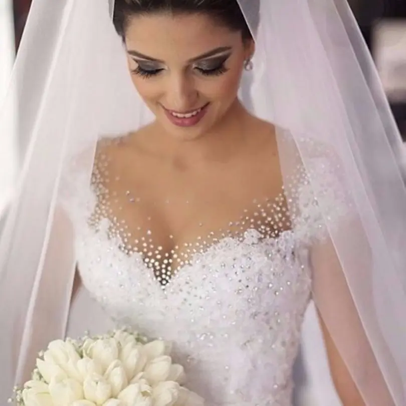 Gaun Pengantin Putri Arab, Gaun Pengantin Renda Vintage Turki Gaun Pesta Ukuran Plus