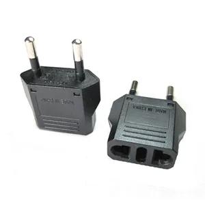 Yuadon YD-9120 4.8 pin EU US AUS to EU 6A 125/250V plug small 2-pins adapter limited power travel adapter