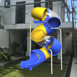 <span class=keywords><strong>Toboggan</strong></span> tubulaire pour enfants de <span class=keywords><strong>grand</strong></span> diamètre en plastique torsadé pour aire de jeux extérieure - Product Image 6