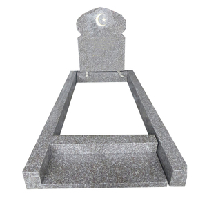 G635 granite hồi giáo bia mộ mộ đá di tích với cơ sở và mộ viền đá - Product Image 1