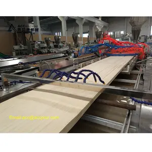 pvc wood plastic composite door panel making machine /wpc profile production line