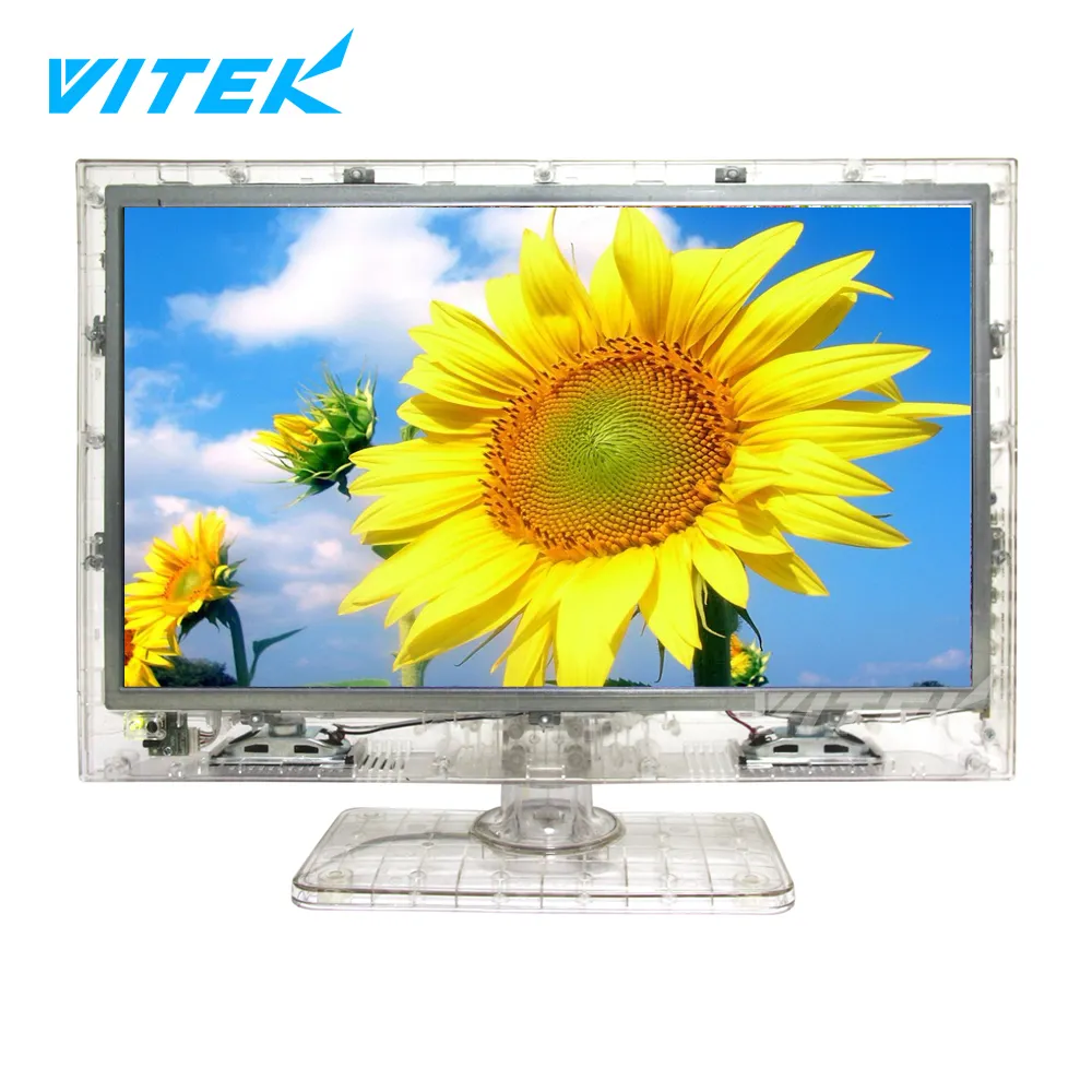 VTEX حجم صغير 13.3 بوصة شفاف واضح التكنولوجيا التلفزيون ، 15.6 "واضح LCD LED TV لسجن السجن