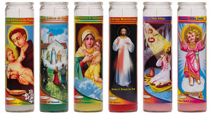 Vela Votiva Mexicana de Cera de Parafina Hecha a Mano con Intenciones de Oración para Decoración Navideña del Hogar - Product Image 2