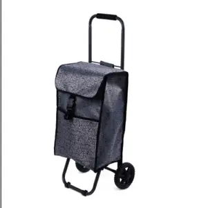 Small Jacquard fabric grocery shopping cart D2-12