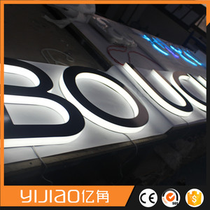 luz halo trasero letra <span class=keywords><strong>corporea</strong></span> en volumen para decoracion y publicidad en tienda de cadena marca de moda locales comerciales - Product Image 4