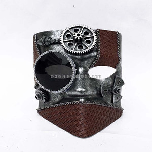 Máscara Veneciana Steampunk Masculina de Rosto Inteiro - Product Image 1