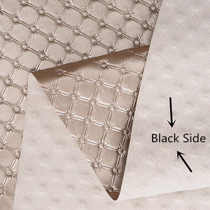 Tela de Cuero Sintético con Relieve Metálico en Forma de Rombo para Tapicería de Sofás, Camas, Bolsos, Lazos y Manualidades - Product Image 3
