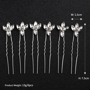 YiWu pernos de pelo de boda de <span class=keywords><strong>horquillas</strong></span> para el pelo (6 unids/pack) - Product Image 6