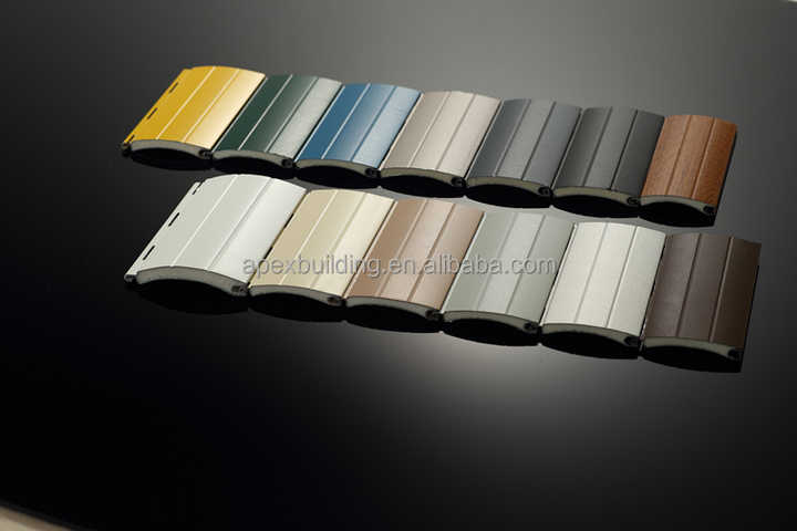 European Standard Insulated Summer & Winter Aluminum Window Roller Shutters Automatic Remote Controlled