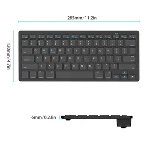 Convertidor de teclado y ratón 2,4G, Mini teclado inalámbrico portátil y ratón Combo para Notebook y portátil