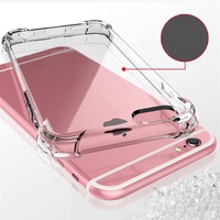 Antichoc Cristal Clair Étui de Téléphone, Transparente de TPU couverture de téléphone pour iPhone 7 8 plus XS Max XR