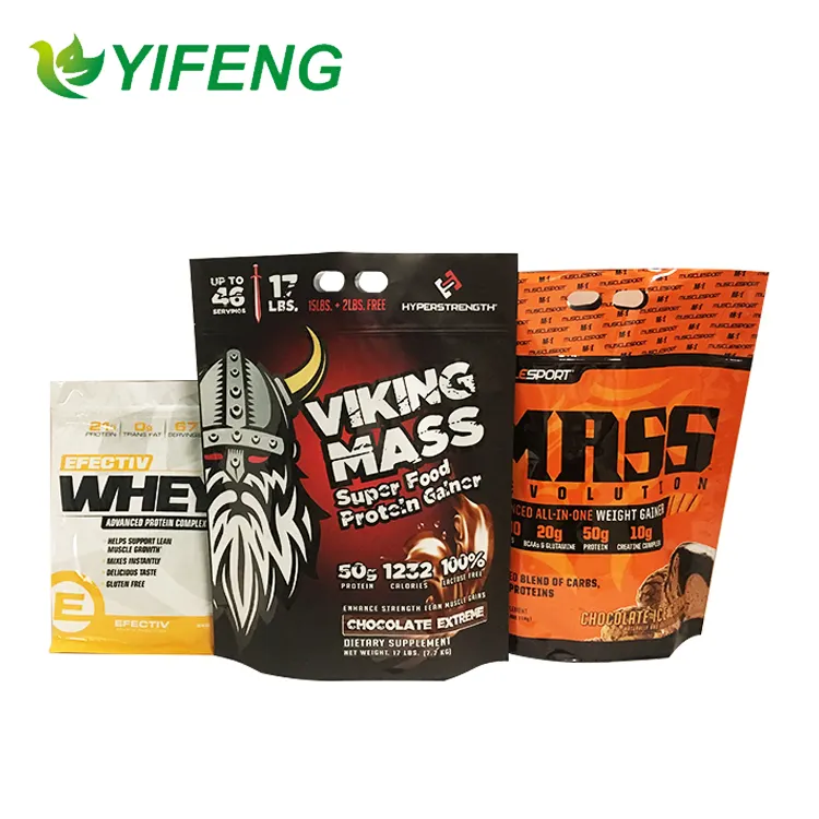 Food Grade Bag 10キロRice Packing Biodegradable Products Whey Protein Package Stand Up Plastic Pouch