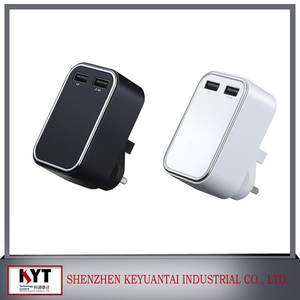 2usb universal <span class=keywords><strong>batterie</strong></span> externe <span class=keywords><strong>chargeur</strong></span>, plug UA 5 V 3.4A usb <span class=keywords><strong>chargeur</strong></span> mural avec CE FCC ROHS - Product Image 2