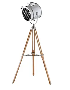 Настольная Напольная Лампа-тренога, промышленная напольная светодиодная деревянная винтажная рыболовная Напольная Лампа, украшение для гостиной в 5 белых светильников