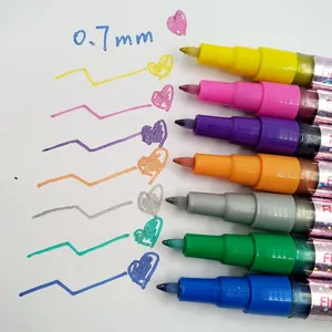 factory mini colorful glitter liquid chalk fabric glitter pen