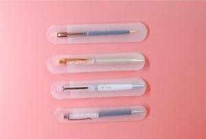 環境にやさしい柔らかく透明なつや消し鉛筆ケース絶妙な万年筆シングルペンホルダープラスチックペンパッキング - Product Image 2