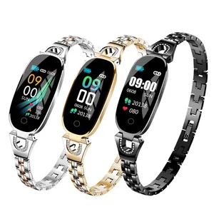 Fashion Smart Bracelet Y8 Sport Fitness Tracker Blood Pressure Heart Rate Monitor Smart Band for Women