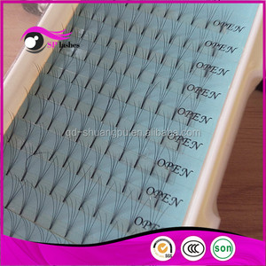 Fuente de la fábrica 0.1mm <span class=keywords><strong>D</strong></span> curl volumen extensiones de pestañas de seda 4D pestañas falsas - Product Image 2