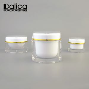 Taille personnalisée ronde belle de luxe vide acrylique en plastique cosmétique du visage crème jar - Product Image 2