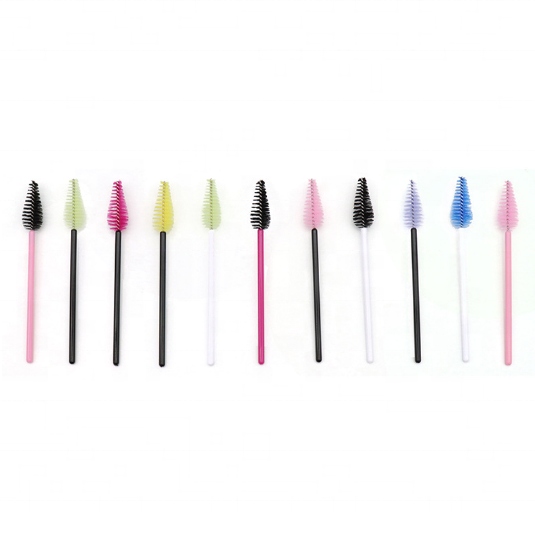 disposable teardrop pear shape mascara wand nylon brush eyelash extension tools lash cleaning brush