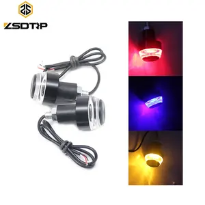 Evrensel motosiklet 22mm gidon End M8 vida LED gösterge lambası kavrama fiş dönüş sinyal ışığı Motocross yan işaretleyici için